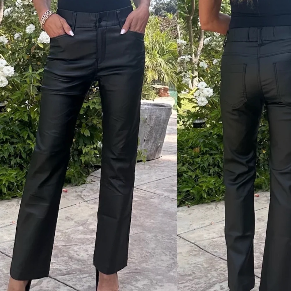 BEVY FLOG Black Straight Leg Pants novel